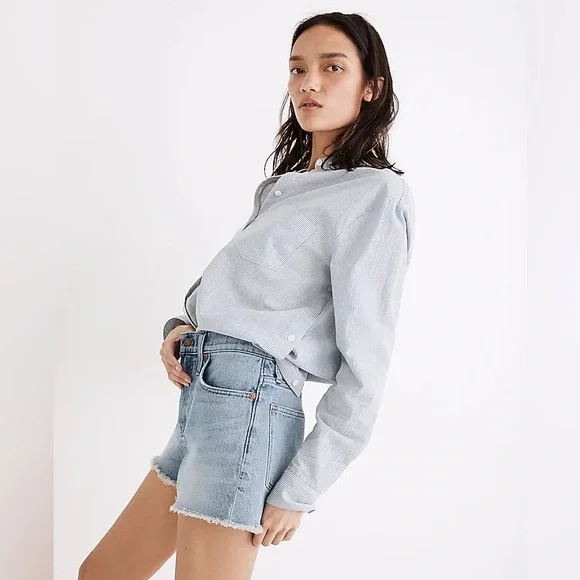 Madewell | The Perfect Jean Short in Balsam Wash | Sz 24 - Picture 2 of 9